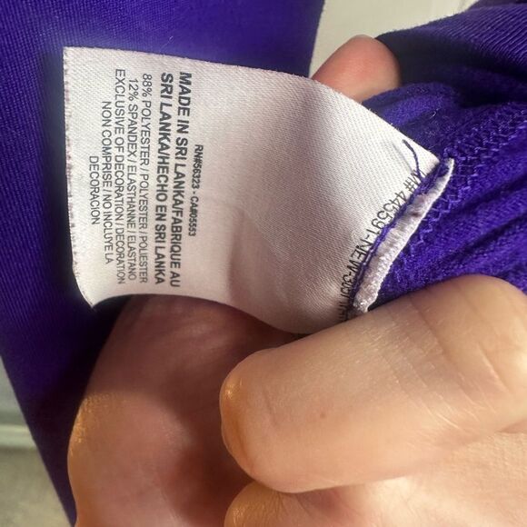 Nike Pro Women’s purple mock neck hoodie Size XS - Picture 5 of 6